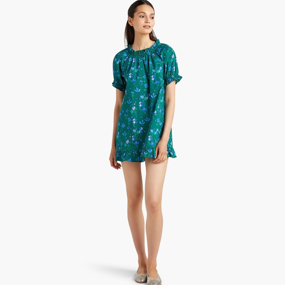 Hill House Katherine Nap Dress in Emerald Space